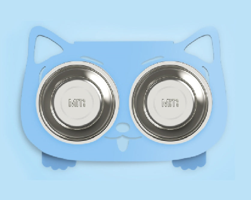 Bandit Tilt Feeder Bowl — Anti-Spill Elevated Stainless Steel Dog Bowl