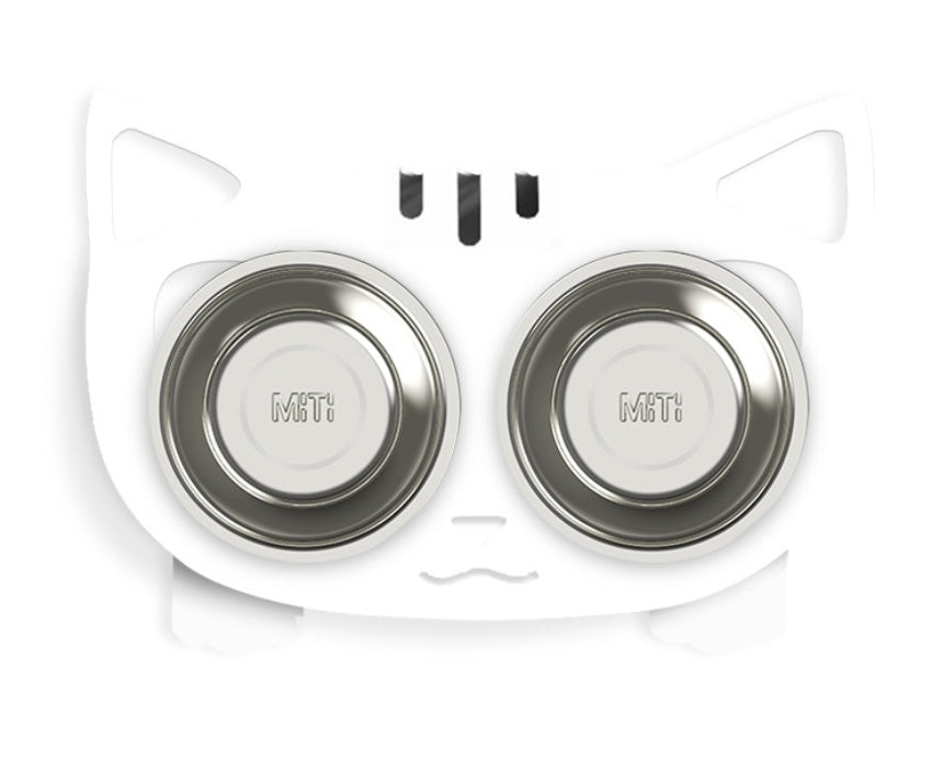 Bandit Tilt Feeder Bowl — Anti-Spill Elevated Stainless Steel Dog Bowl