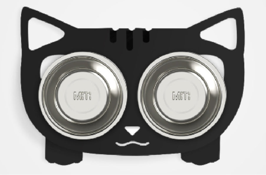 Bandit Tilt Feeder Bowl — Anti-Spill Elevated Stainless Steel Dog Bowl