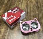 Bandit Tilt Feeder Bowl — Anti-Spill Elevated Stainless Steel Dog Bowl