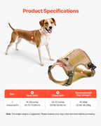 Bandit Tactical Dog Harness — No-Pull Adjustable Vest for Large Dogs