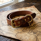 Bandit Heritage Leather Collar — Classic Adjustable Dog Collar